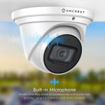 Amcrest UltraHD 4K (8MP) Outdoor Security IP Turret PoE Camera, 3840×2160, 98ft NightVision, 2.8mm Lens, IP67 Weatherproof, MicroSD Recording (256GB), White