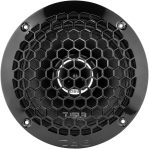 DS18 PRO-ZT6 6.5-Inch 2 Way Pro Audio Midrange Speakers with Built-in Bullet Tweeter 4-Ohms 450W Max 225W RMS Water Resistant – Black Metal Mesh Grill Included (1 Speaker)