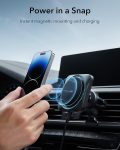 ESR for MagSafe Car Mount Charger Set with CryoBoost, Magnetic Wireless Car Charger Compatible with MagSafe Car Charger, for iPhone 15/14/13/12 with 36W QC 3.0 Fast Car Charger, Phone Cooling Tech