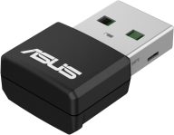 ASUS AX1800 Dual Band WiFi 6 USB Adapter, WiFi 6, 802.11ax, WPA3 Network Security, 5GHz frequency band, Compact size (USB-AX55 Nano)