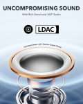 Soundcore by Anker AeroFit Pro Open-Ear Headphones, Ultra Comfort, Secure Fit, Ergonomic Design, Rich Sound with LDAC, Bluetooth 5.3, IPX5 Water-Resistant, 46H Playtime, App Control, Wireless Earbuds
