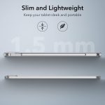 ESR for iPad Pro 12.9 Case, 12.9 inch iPad Pro case (2022/2021, 6th/5th Generation), Thin and Lightweight, Yellowing Resistant, Hard Back, Supports Pencil 2, Classic Series, Clear