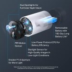 TP-Link Tapo 2K QHD Outdoor Wireless Security Camera System, Up to 180 Day Battery, Color Night Vision, Starlight Sensor, Motion/Person/Pet/Vehicle Detection, works w/Alexa &Google Home(Tapo C420S2)