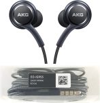 Samsung Stereo Headphones with Microphone for Galaxy S8, S9, S8 Plus, S9 Plus, Note 8 and Note 9 – Bulk Packaging – Titanium Grey