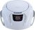 Proscan Elite Portable CD Boombox with AM/FM Radio – White