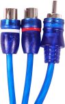 Skar Audio 1-Male to 2-Female RCA Y-Adapter (12-inches) Interconnect Cable – SKARRCA-1M2F