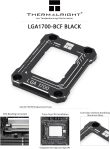 Thermalright Intel 12th/13th Generation LGA1700 Anti-Bending Buckle, Curved Pressure Plate,CPU Stress Bending Correction Fixer, Fully Fitted and Fixed Without Trace Installation (Black)