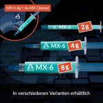 ARCTIC MX-6 (2 g) – Ultimate Performance Thermal Paste for CPU, Consoles, Graphics Cards, laptops, Very high Thermal Conductivity, Long Durability, Non-Conductive, CPU Thermal Paste