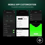 Razer Hammerhead True Wireless (2nd Gen) Bluetooth Gaming Earbuds Chroma RGB Lighting -60ms Low-Latency- Active Noise Cancellation – Dual Environmental Noise Cancelling Microphones- Classic Black