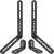 Mounting Dream Soundbar Mount Bracket for Mounting Above or Under TV Fits Most of Sound Bars Up to 15 Lbs, with Detachable Long Extension Plates MD5420