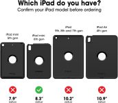 OtterBox TRUSTYWASH Series case for iPad Mini 6TH Gen – Hearts and Crafts,Polycarbonate (Red)