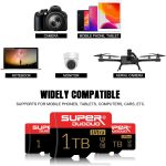 1TB Micro SD Card,Memory Card 1TB with SD Card Adapter High Speed Mini SD Card 1TB TF Card,Micro SD Memory Cards Class 10 for Smartphone,Action Camera,Tablet,Drone