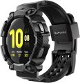 SUPCASE Unicorn Beetle Pro Series Rugged Protective Case with Strap Band for Galaxy Watch 5 44mm (2022) / Galaxy Watch 4 44mm (2021), (Black)