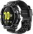 SUPCASE Unicorn Beetle Pro Series Rugged Protective Case with Strap Band for Galaxy Watch 5 44mm (2022) / Galaxy Watch 4 44mm (2021), (Black)