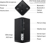 Ultimate Ears Hyperboom Portable & Home Wireless Bluetooth Speaker, Loud Speaker, Big Bass, Water Resistant IPX4, 150 Ft Range – Black