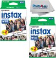 Fujifilm Wide Instant Film Twin Pack X2 (40 Sheets) + Camera and Lens Cleaning Cloth