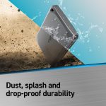 Crucial X9 Pro 1TB Portable SSD – Up to 1050MB/s Read and Write – Water and dust Resistant, PC and Mac, with Mylio Photos+ Offer – USB 3.2 External Solid State Drive – CT1000X9PROSSD902