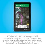 Garmin zūmo XT, All-Terrain Motorcycle GPS Navigation Device, 5.5-inch Ultrabright and Rain-Resistant Display