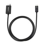 Amazon Basics Premium Aluminum USB-C to HDMI Cable Adapter (Thunderbolt 3 Compatible) 4K@60Hz, 3-Foot, Black
