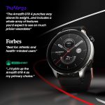 Amazfit GTR 4 Smart Watch with GPS, Sleep Quality Monitoring, Step Tracking, Heart Rate & SpO2 Sensor, Alexa Built-In, Bluetooth Calls & Text, 14-Day Battery Life, AI Fitness App & Sports Coach(Black)