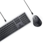 Dell KM900 Premier Collaboration Keyboard and Mouse – Zoom Touch Controls, Backlight Keyboard, Bluetooth 5.1, Radio Frequency 2.4GHz – Black
