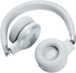 JBL Live 460NC – Wireless On-Ear Noise Cancelling Headphones with Long Battery Life and Voice Assistant Control – White, Medium