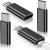 Temdan 4 Pack Lightning to USB C Adapter for iPhone 15/15 Pro/15 Pro Max/15 Plus,Samsung,Gender Changer Adapter,Type C Charger Connector Cable,for iPhone 15 Charger Adapter,Not for Audio/OTG-Black