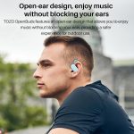 TOZO OpenBuds Lightweight True Open Ear Wireless Earbuds with Multi-Angle Adjustment, Bluetooth 5.3 Headphones with Dual-Axis Design for Long-Lasting Comfort, Crystal-Clear Calls for Driving, Blue