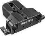 SmallRig Camera Base Plate with 15mm LWS Rod Rail Clamp, Baseplate for Sony A6500 A6600 A6300, for Canon R5 R6, for Sony A7SIII / A7III, Both for Cameras & Cages – 1674