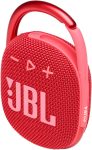 JBL Clip 4 – Portable Mini Bluetooth Speaker, big audio and punchy bass, integrated carabiner, IP67 waterproof and dustproof, 10 hours of playtime, for home, outdoor and travel – (Red)