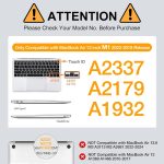 MOSISO Compatible with MacBook Air 13 inch Case 2022, 2021-2018 Release A2337 M1 A2179 A1932 Retina Display Touch ID, Plastic Hard Shell&Keyboard Cover&Screen Protector&Storage Bag, Antique Green