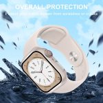 Smiling 2 Pack Case Built in Tempered Glass Screen Protector Compatible with Apple Watch SE 2023/Serie 6/SE/5/4 40mm,Hard PC Case Overall Protective Cover- Starlight