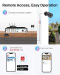ZOSI H.265+ 3K 5MP Lite AI Home Security Camera System with Human Vehicle Detection, 8 CH CCTV DVR and 4 x 1080p Bullet Camera Outdoor Indoor, 80ft Night Vision, Remote Access, Motion Alerts (No HDD)