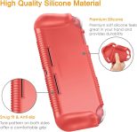 Fintie Case for Nintendo Switch Lite 2019 – Soft Silicone [Shock Proof] [Anti-Slip] Protective Cover with Ergonomic Grip Design for Switch Lite Console (Living Coral)