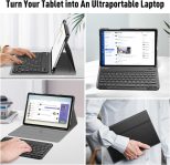 Fintie Keyboard Case for Samsung Galaxy Tab A9 Plus/A9+ 5G 11 Inch 2023 Model (SM-X210/X216/X218), Slim Lightweight Stand Cover with Magnetically Detachable Wireless Bluetooth Keyboard, Black