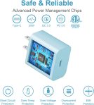 iPhone Charger Super Fast Charging 20W PD Power Wall Charger with 6FT Charging Cable Compatible i Phone 14/14 Pro Max/13/13 Pro Max/12/12 Pro/12 Pro Max/11/11 Pro iPad(Blue)