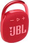 JBL Clip 4 – Portable Mini Bluetooth Speaker, big audio and punchy bass, integrated carabiner, IP67 waterproof and dustproof, 10 hours of playtime, for home, outdoor and travel – (Red)