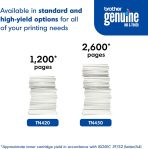 Brother Genuine TN420 Mono Laser Toner Cartridge