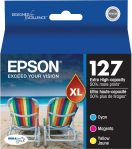 EPSON 127 DURABrite Ultra Ink Color Combo Pack For NX-530, NX-625, WF-3520, WF-3530, WF-3540, WF-545, WF-60, WF-630, WF-633, WF-635, WF-645, WF-7010, WF-7510, WF-7520, WF-840, WF-845