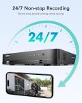 ANNKE 16CH 1080P Lite Hybrid 5-in-1(TVI/AHD/CVI/CVBS/IPC) CCTV AI DVR, Human/Vehicle Detection, H.265+ Security 16 Channel Surveillance Digital Video Recorder with 2TB Hard Drive, Easy Remote Access