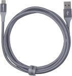 Amazon Basics Micro USB to USB-A 2.0 Fast Charging Cable, Nylon Braided Cord, 480Mbps Transfer Speed, 6 Foot, Dark Gray