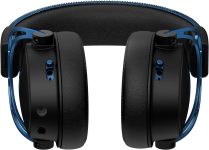 HyperX Cloud Alpha S – PC Gaming Headset, 7.1 Surround Sound, Adjustable Bass, Dual Chamber Drivers, Chat Mixer, Breathable Leatherette, Memory Foam, and Noise Cancelling Microphone – Blue