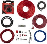 DS18 AK4 Complete 4 Gauge CCA Amplifier Installation Wiring Kit – Ampkit Helps Make Connections, Brings Power to Your Radio, Subwoofers, Speakers with Super Flex Wire – 1200W for 1 Amplifier