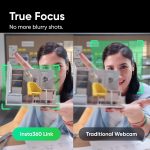 Insta360 Link – PTZ 4K Webcam with 1/2″ Sensor, AI Tracking, Gesture Control, HDR, Noise-Canceling Microphones, Specialized Modes, Webcam for Laptop, Video Camera for Video Calls, Live Streaming