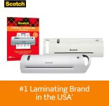 Scotch Thermal Laminating Pouches Premium Quality, 5 Mil Thick for Extra Protection, Letter Size 8.9 x 11.4 inches, Our Most Durable Laminating Sheets, Clear, 100-Pack