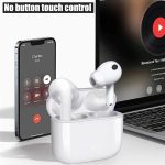[Apple MFi Certified] AirPods Pro Wireless Earbuds Bluetooth in Ear Light-Weight Headphones Built-in Microphone, with Touch Control, Noise Cancelling, Charging case