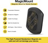 Scosche MAGDMB MagicMount Magnetic Car Phone Mount – Secure and Convenient Dashboard Phone Holder with 360° Adjustable Magnet Head – Universal and Compatible with IPhone, Samsung, and All Devices