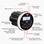 BOSS Audio Systems MGR350B Marine Gauge Stereo System – Digital Media MP3 Player, Bluetooth Audio Head Unit, No CD Player, USB, AM/FM Radio Receiver, Weatherproof