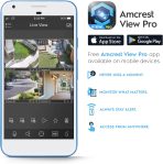 Amcrest UltraHD 4K (8MP) Outdoor Bullet POE IP Camera, 3840×2160, 98ft NightVision, 2.8mm Lens, IP67 Weatherproof, MicroSD Recording, White (IP8M-2496EW-V2)