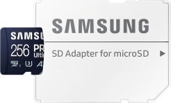 SAMSUNG PRO Ultimate microSD Memory Card + Adapter, 256GB microSDXC, Up to 200 MB/s, 4K UHD, UHS-I, Class 10, U3,V30, A2 for GoPRO Action Cam, DJI Drone, Gaming, Phones, Tablets, MB-MY256SA/AM